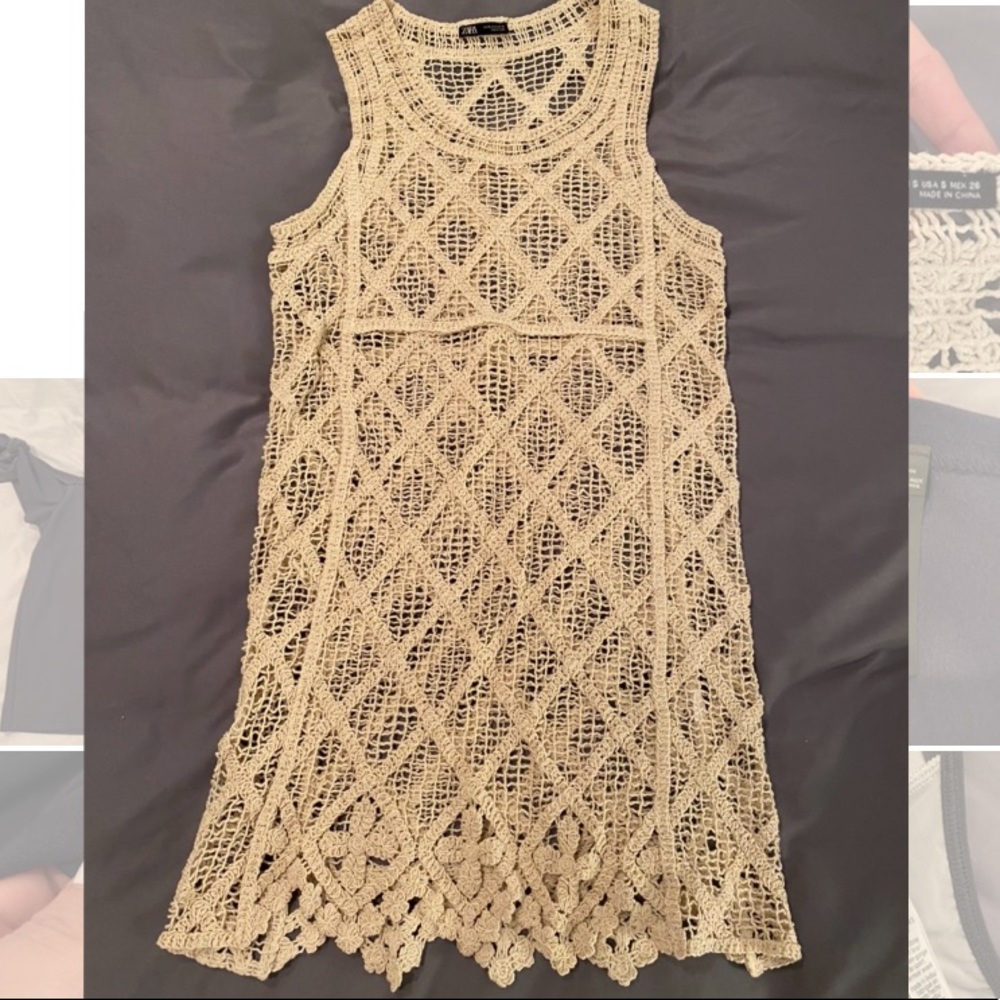 Zara Knit Cover Up 🏝